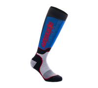 Alpinestars Unisex Plus Technical Socks MX, Black White Royal Blue, L