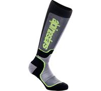 Alpinestars Plus Youth Motocross Socks, black/grey/yellow, size M/L