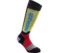 Alpinestars Plus Youth Motocross Socks, black/red/yellow, size M/L