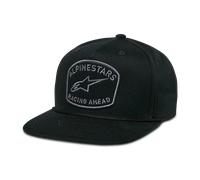 Alpinestars Promptus Snapback Cap Women/Men - Flat Brim Baseball Snapback, with Peak All-Season Spring Summer Autumn Winter - One Size Black