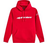 Alpinestars Race Wordmark Hoodie, red/white, size 2XL