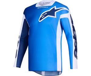 Alpinestars Racer A Portl Motocross Jersey, white-blue, size S for Men