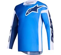 Alpinestars Racer A Portl Motocross Jersey, white-blue, size XL for Men