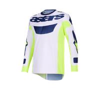 Alpinestars Racer Air Riway Motocross Jersey, light grey/yellow, size M
