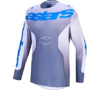 Alpinestars Racer Amber Motocross Jersey, purple/grey/blue, size 2XL