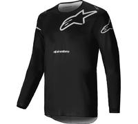 Alpinestars Racer Graphite Motocross Jersey, black-grey, size 2XL for Men