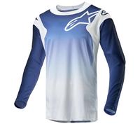 Alpinestars Racer Hoen Motocross Jersey - White/Dark Navy/Light Blue (2070)