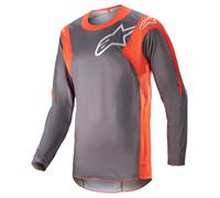 alpinestars Racer Hoen MX Jersey men Grey/Orange, L
