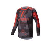 Alpinestars Racer Hollow MX Jersey Grey Camo/Fluo OrangeS Grey Camo,Fluo Orange