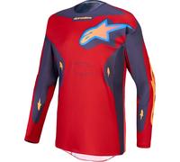 Alpinestars Racer Hunt Motocross Jersey, grey/red/yellow, size L