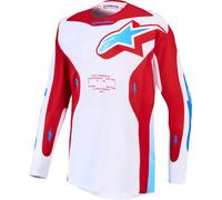 Alpinestars Racer Hunt Motocross Jersey, white/red/blue, size L