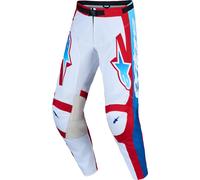 Alpinestars Racer Hunt Motocross Pants, white/red/blue, size 32