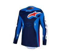 Alpinestars Racer Hunt MX Jersey Strong Blue/Deep Blue/Fire RedS Strong Blue,Deep Blue,Fire Red