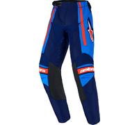Alpinestars Racer Nomur Kids Motocross Pants, blue-orange, size XS