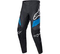 Alpinestars Racer Pants, Black/Bright Blue, Medium