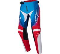 Alpinestars Racer Pneuma Youth Motocross Pants, white-red-blue, size 28