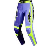 Alpinestars Racer Portl Motocross Pants, purple-yellow, size 28 for Men
