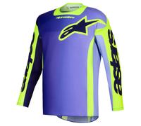 Alpinestars Racer Portl MX Jersey Purple/YellowL Purple,Yellow