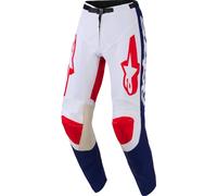 Alpinestars Racer Riway Motocross Pants, white-red-blue, size 30 for Men