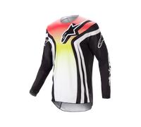 Alpinestars Racer Semi Motocross Jersey, black-red-yellow, size XL
