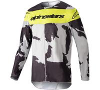 Alpinestars Racer Tactical 2023 Motocross Jersey, grey/yellow, size M
