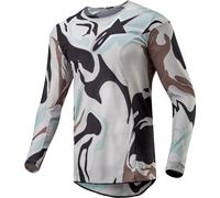 Alpinestars Racer Tactical Motocross Jersey, white-multicolored, size L for Men