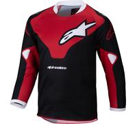 Alpinestars Racer Veil Kids Motocross Jerseys, black-red, size 2XS