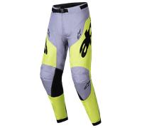 Alpinestars Racer Veil MX Trousers Grey/Fluo Yellow32 Grey,Fluo Yellow 32