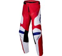 Alpinestars Racer Veil Youth Motocross Pants, white-red, size XL