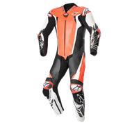 Alpinestars Absolute V2 One Piece Motorcycle Leather Suit, black-white-red, size 46 for Men