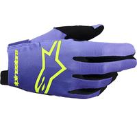Alpinestars Radar Motocross Gloves, purple/neon yellow, size XL