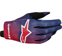 Alpinestars Radar Motocross Gloves, red/dark blue, size XL
