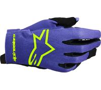 Alpinestars (MX26) Youth & Kids MX Gloves - Radar (Purple/Yellow Fluo)