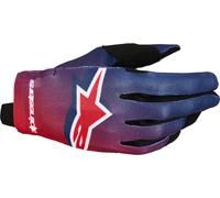 Alpinestars Radar Youth Motocross Gloves, red/dark blue, size S