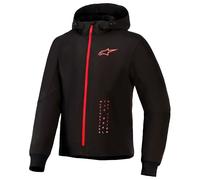 Alpinestars Radium Tech Armoured Motorcycle Riding Hoodie Black Bright Red