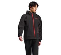 Alpinestars Motorcycle Zip Hoodie Radium Tech - Black/Bright Red - 2XL Men