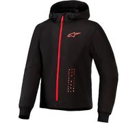 Alpinestars Radium Tech Motorcycle Zip Hoodie, black-red, size L for Men