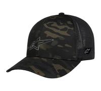 Alpinestars Unisex Notice Trucker Snap Back Mesh Hat Flat Peak Cap Charcoal/Red