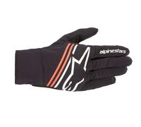 Alpinestars Motorcycle Gloves Reef - Lightweight Textile Armoured Urban - Black/White/Red L