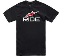 Alpinestars Ride 4.0 Motorcycle Casual CSF T-Shirt - Black / White / Red