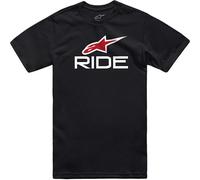 Alpinestars Ride 4.0 Motorcycle Casual CSF T-Shirt - Black / White / Red