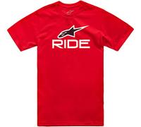 Alpinestars Ride 4.0 Motorcycle Casual CSF T-Shirt - Red / White / Black