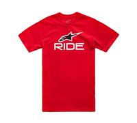 Alpinestars Ride 4.0 Motorcycle CSF Tee Unisex T-Shirts Red Black