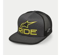 Alpinestars Ride 4.0 Trucker Hat - Mesh hat Snap back - Charcoal Black Lime