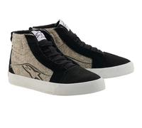 Alpinestars Ride-63 Canvas Motorcycle Riding Shoe Boots - Black / Grey / White