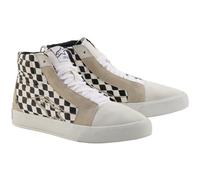 Alpinestars Ride-63 Canvas Motorcycle Riding Shoe Boots - White / Black / Chess