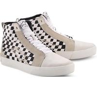 Alpinestars Ride-63 Canvas Motorcycle Shoes, Beige/Black/White, 13
