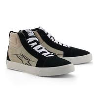 Alpinestars Ride-63 Leather Short Summer Motorcycle Boots Black Cool Grey White