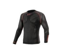 Alpinestars Ride Tech V2 Longsleeve Functional Shirt, black-red, size M L for Men