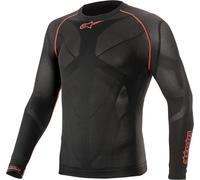 Alpinestars Ride Tech V2 Longsleeve Functional Shirt, black-red, size XL 2XL for Men